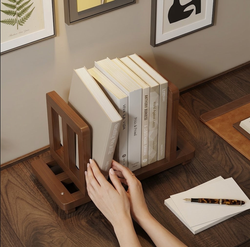 Compact Desktop Bookshelf Organizer