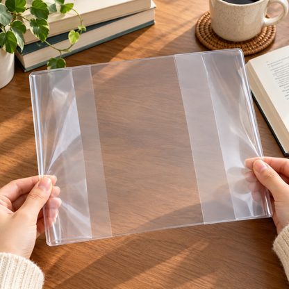 Thick Clear PVC Protective Book Cover