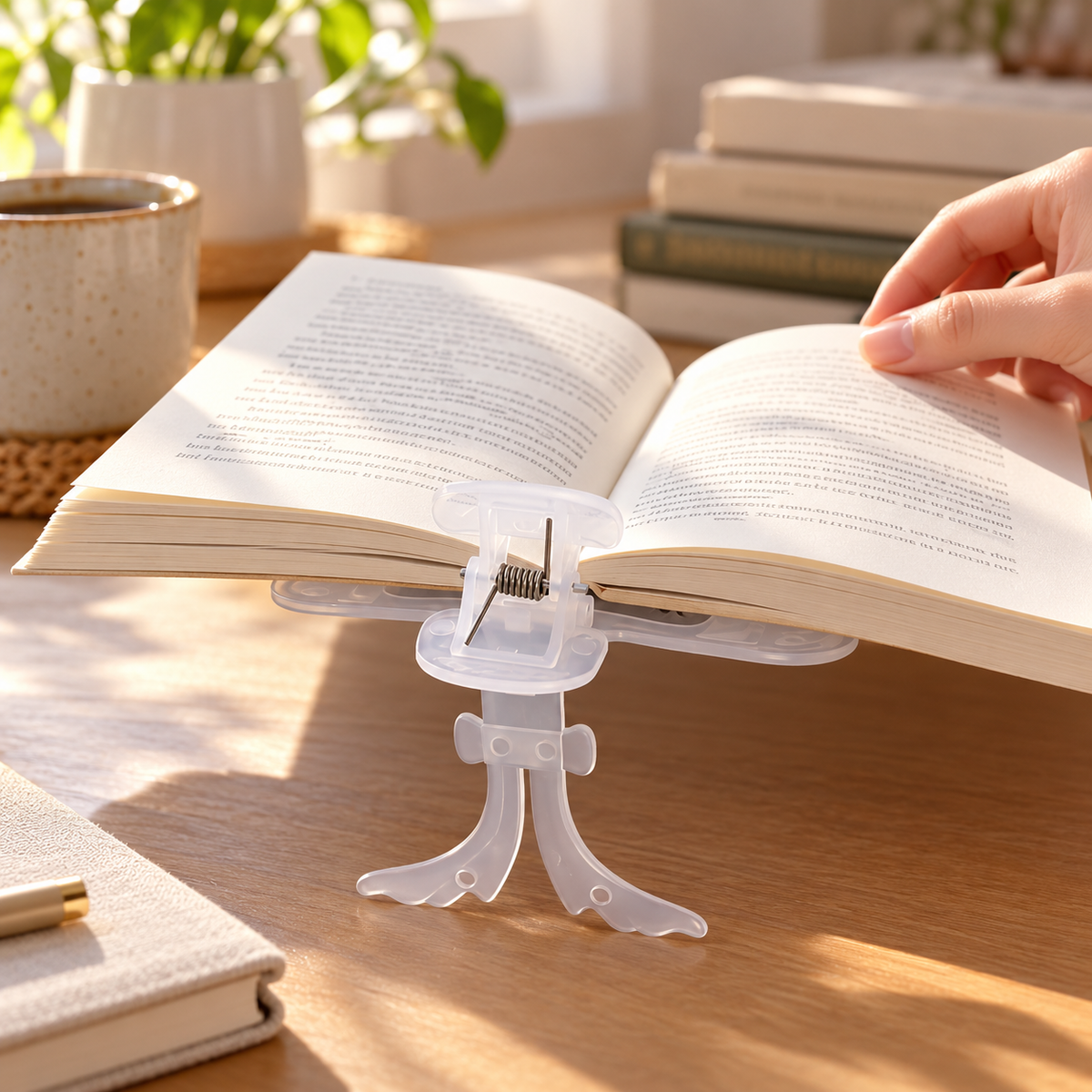 Clear Book Page Holding Clip
