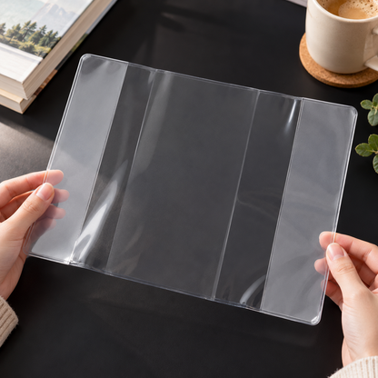 Thick Clear PVC Protective Book Cover