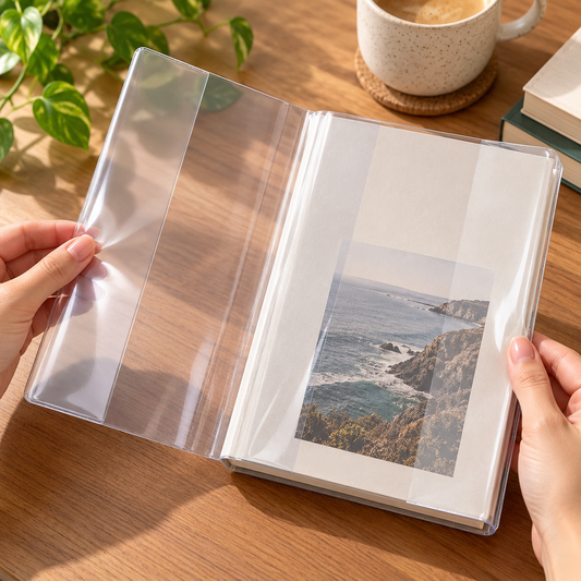 Thick Clear PVC Protective Book Cover