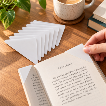Anti-Curl Book Corner Protector Tabs