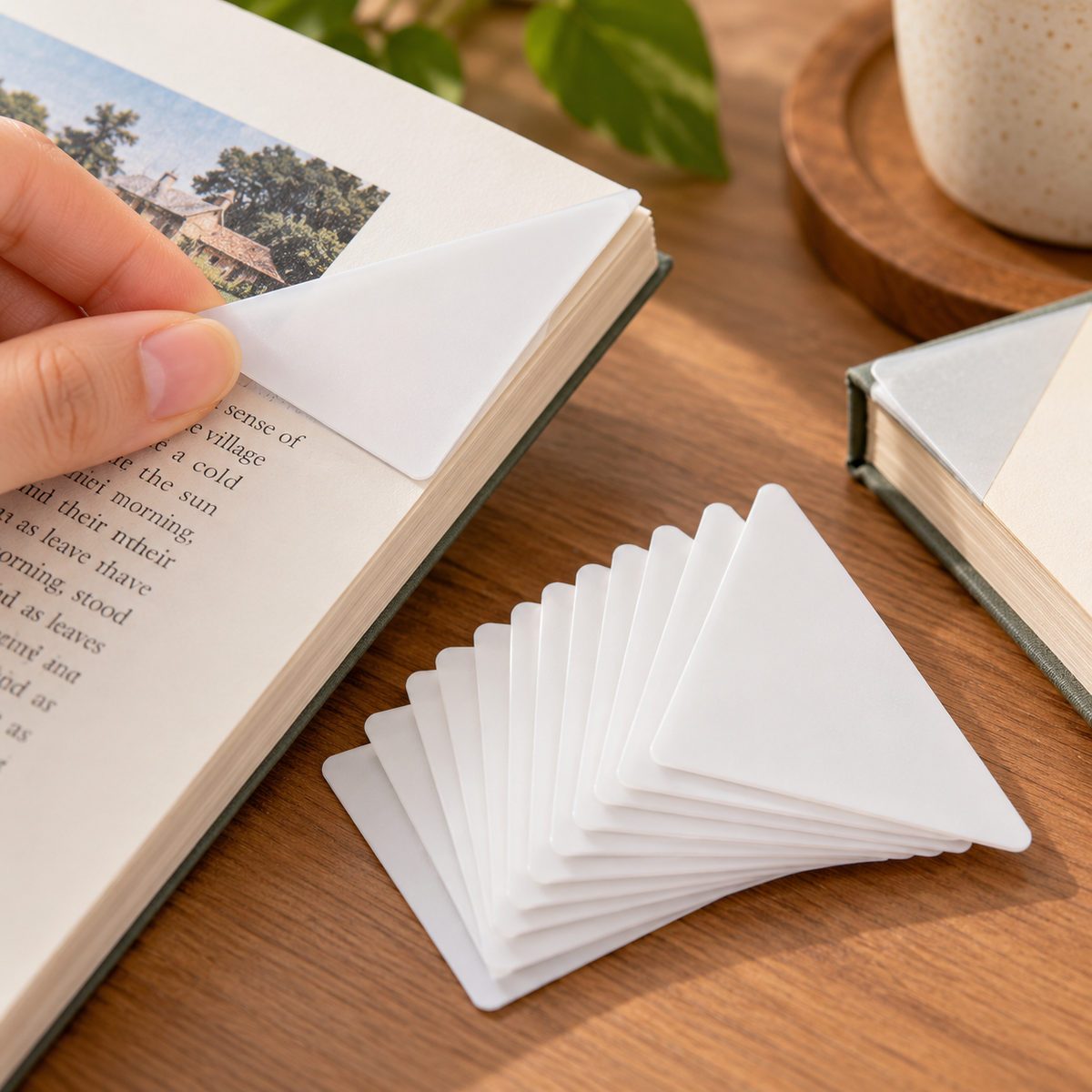 Anti-Curl Book Corner Protector Tabs