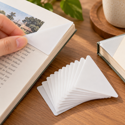Anti-Curl Book Corner Protector Tabs