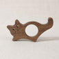Cat-Shaped Wooden Thumb Page Holder