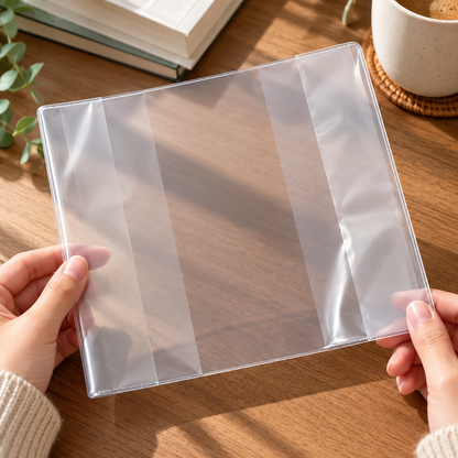 Thick Clear PVC Protective Book Cover
