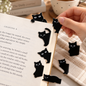 Black Cat Magnetic Bookmark for Book Lovers