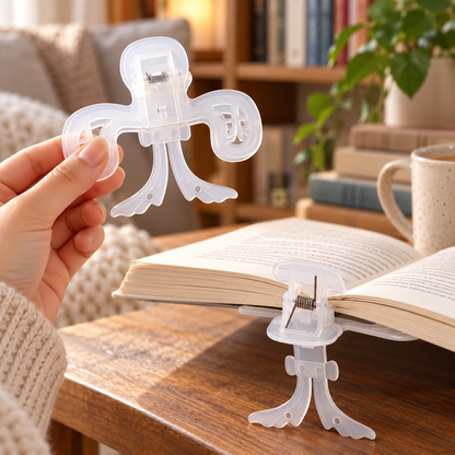 Clear Book Page Holding Clip