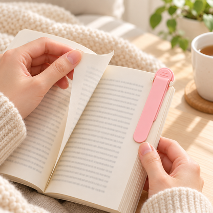Auto-Follow Soft Silicone Bookmark