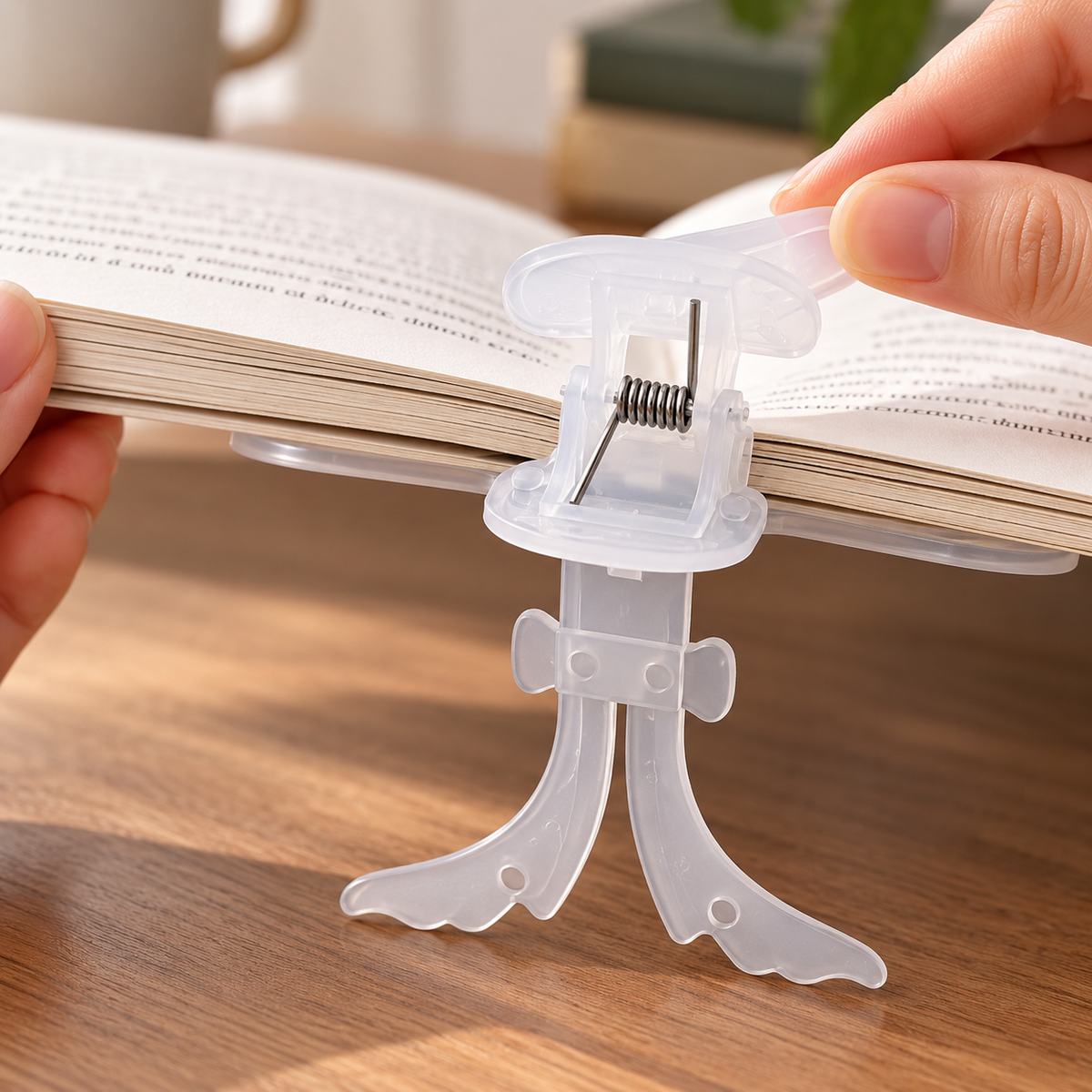Clear Book Page Holding Clip